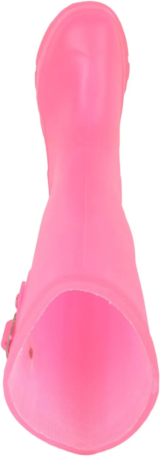 ABSOLUTE FOOTWEAR Childrens Kids Slip On Florescent Waterproof Rain Winter Welly Wellington Boots
