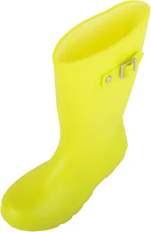 ABSOLUTE FOOTWEAR Childrens Kids Slip On Florescent Waterproof Rain Winter Welly Wellington Boots