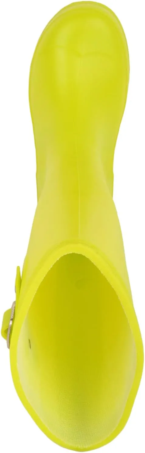 ABSOLUTE FOOTWEAR Childrens Kids Slip On Florescent Waterproof Rain Winter Welly Wellington Boots