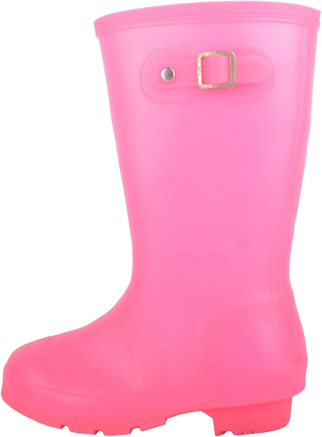 ABSOLUTE FOOTWEAR Childrens Kids Slip On Florescent Waterproof Rain Winter Welly Wellington Boots