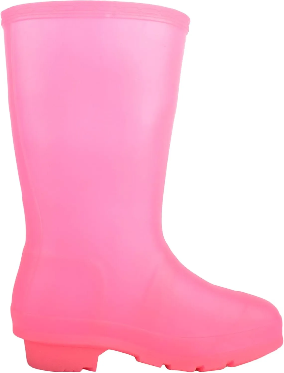 ABSOLUTE FOOTWEAR Childrens Kids Slip On Florescent Waterproof Rain Winter Welly Wellington Boots