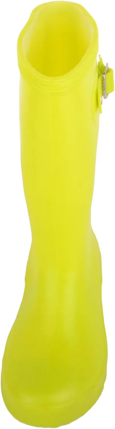 ABSOLUTE FOOTWEAR Childrens Kids Slip On Florescent Waterproof Rain Winter Welly Wellington Boots