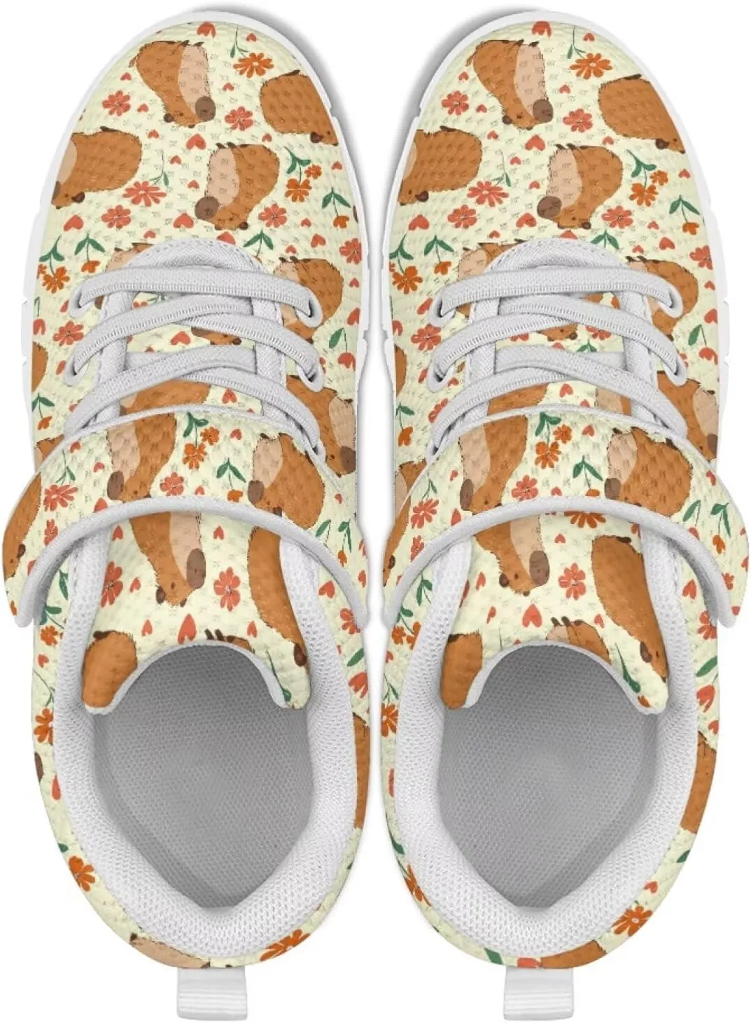 Animal Pattern Running Shoes Boys Girls Sneakers Walking Shoes Fashion Design Single Buckle Tennis Shoes Breathable Lightweight Ideal for Kids