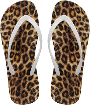 Animal Print Sandals Women Stylish Non-Slip Casual Beach Comfortable Summer Lightweight Flip Flops
