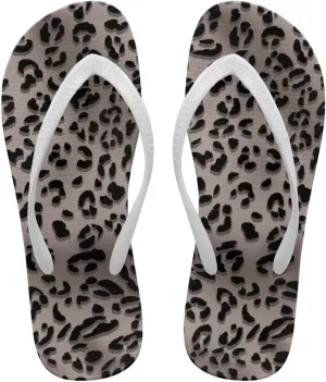 Animal Print Sandals Women Stylish Non-Slip Casual Beach Comfortable Summer Lightweight Flip Flops