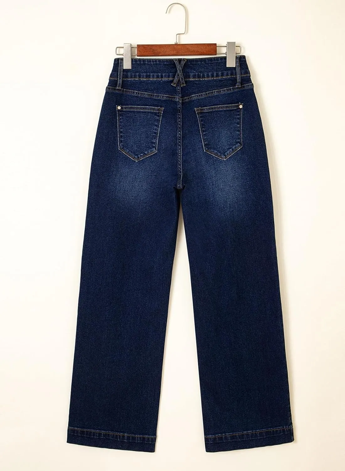Astylish Jeans for Women Wide Leg High Waisted Stretchy Straight Leg Jean Baggy Trendy 2025 Denim Pants with Slanted Pockets