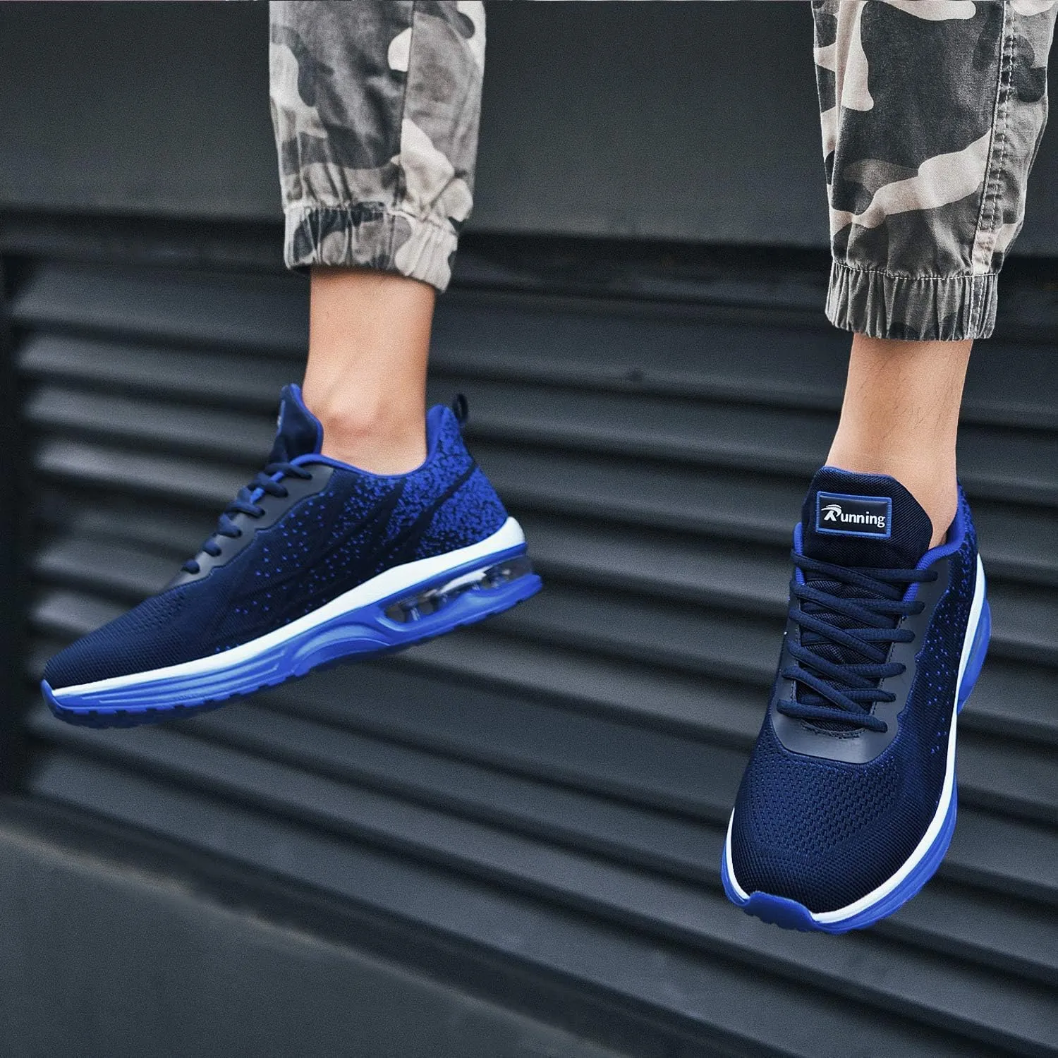 Autper Mens Air Athletic Running Tennis Shoes Lightweight Sport Gym Jogging Walking Sneakers US 6.5-US12.5