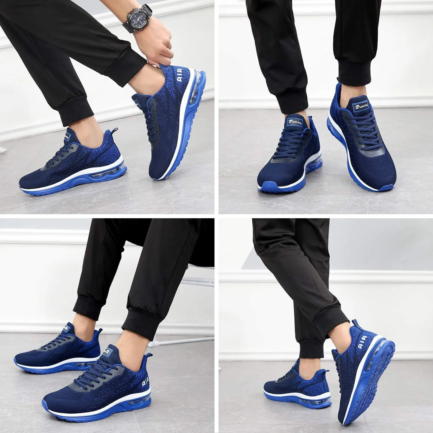 Autper Mens Air Athletic Running Tennis Shoes Lightweight Sport Gym Jogging Walking Sneakers US 6.5-US12.5
