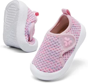 Baby Shoes Infant Boys Girls First Walker Shoes Baby Walking Shoes Lightweight Breathable Sneakers with Non-Slip Soles 0-24 Months