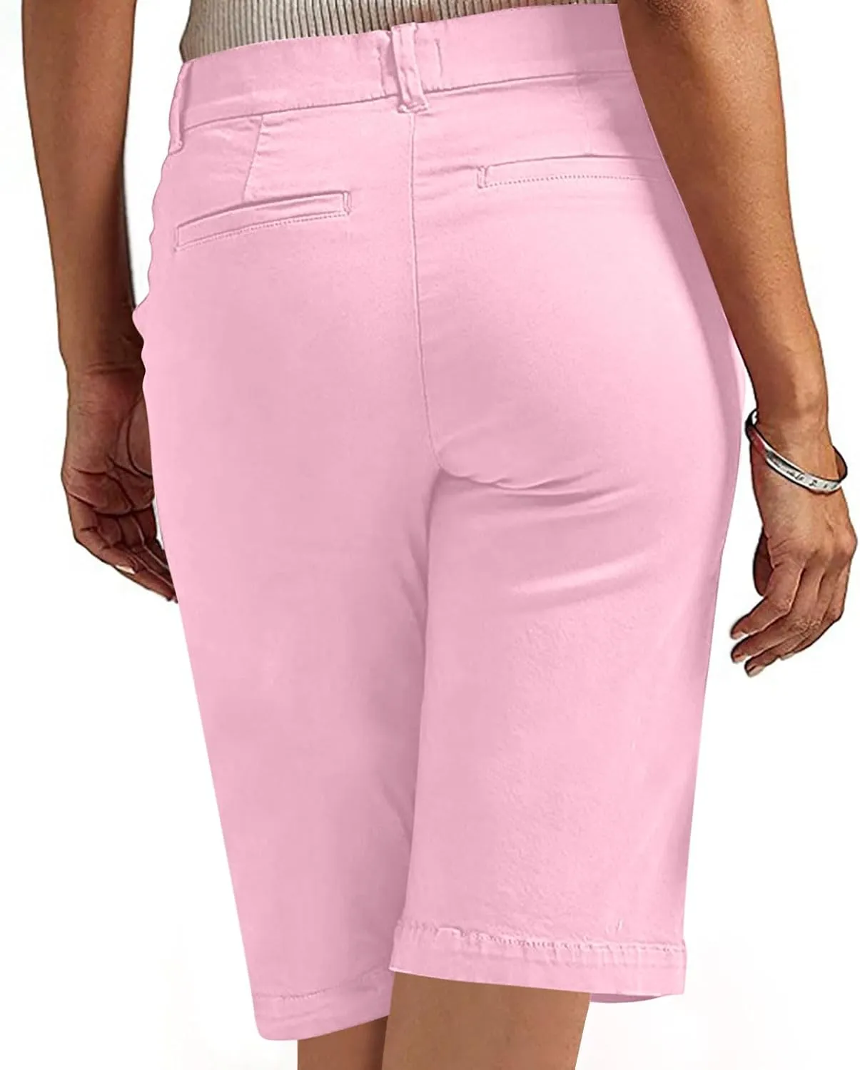 Bermuda Shorts for Women Trendy 2025 Casual Summer High Waisted Chino Shorts Straight Leg Hiking Vacation Outfits