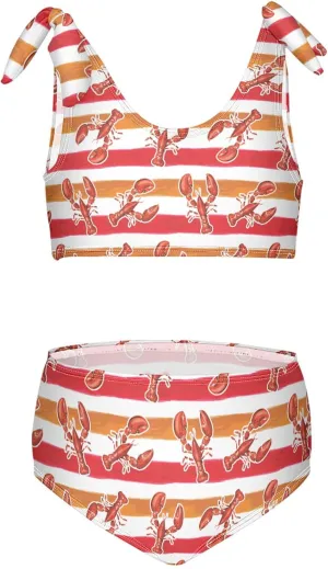 Boccsty Summer Girls Swimsuits Kids Bikini Sets 2 Pcs Bathing Suit for 3T-12T