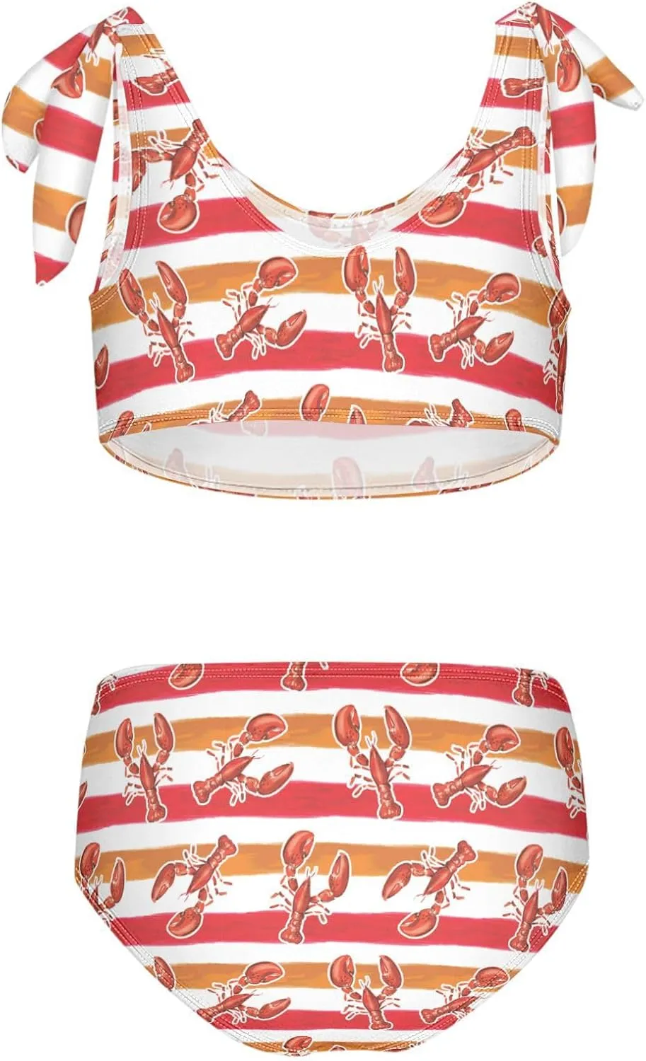 Boccsty Summer Girls Swimsuits Kids Bikini Sets 2 Pcs Bathing Suit for 3T-12T