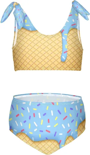Boccsty Summer Girls Swimsuits Kids Bikini Sets 2 Pcs Bathing Suit for 3T-12T
