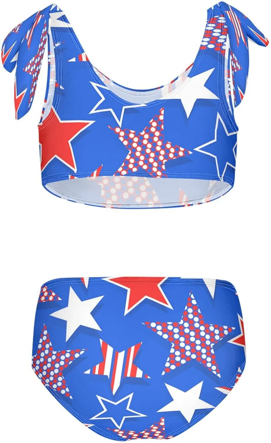 Boccsty Summer Mermaid Girls Swimsuits Pink Kids Bikini Sets 2 Pcs Bathing Suit for 3T-12T