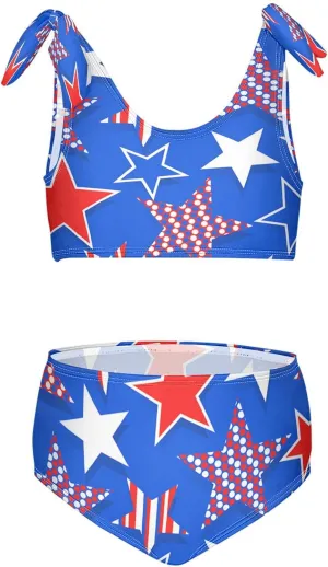 Boccsty Summer Mermaid Girls Swimsuits Pink Kids Bikini Sets 2 Pcs Bathing Suit for 3T-12T