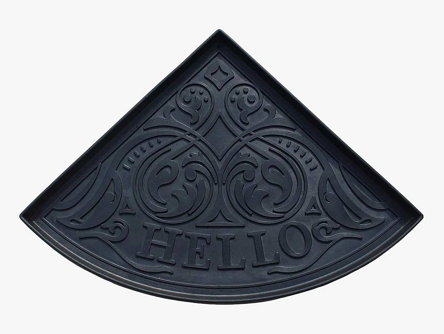 Boot Tray-Water Resistant Rubber Utility Shoe Mat 21.6"x21.6" for Indoor and Outdoor Use in All Seasons Multi-Purpose Boot Tray Mat for Entryways
