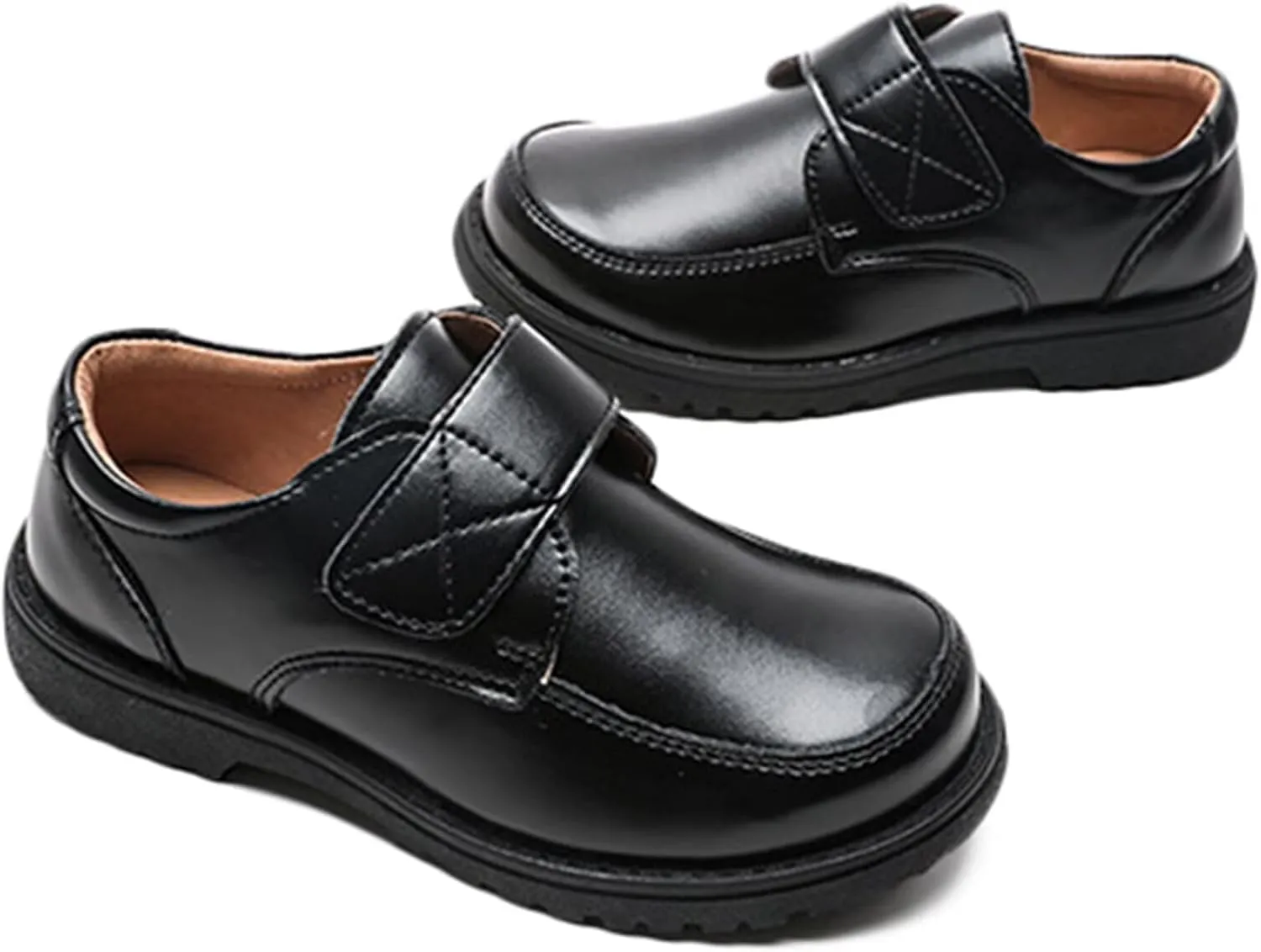 Boys Girls Loafers School Uniform Dress Shoes Kids Casual Leather Formal Oxford Shoes for Wedding Church Party