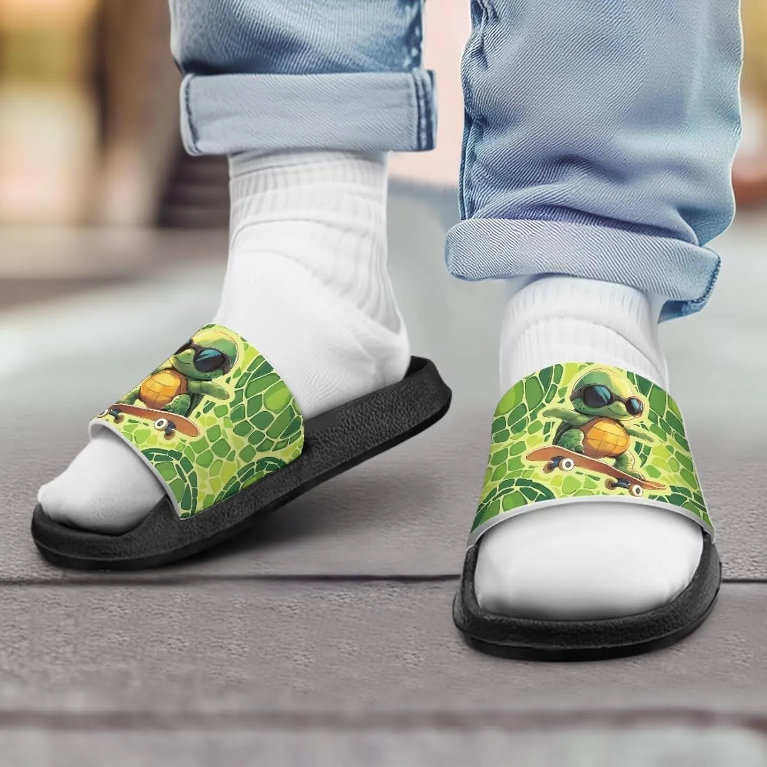Boys House Slippers Everyday Non-slip Slide Sandals Comfortable Bathroom Shower Shoes Kids Beach Sandal