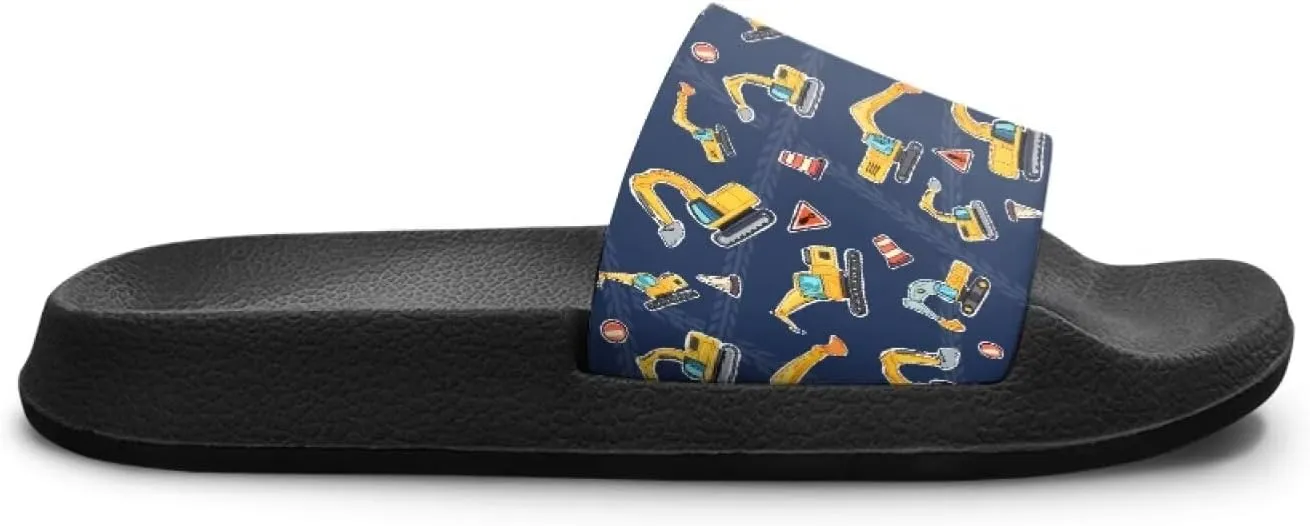 Boys Sandals with Non Slip Footbed Casual Slides Sandals Open Toes Flat