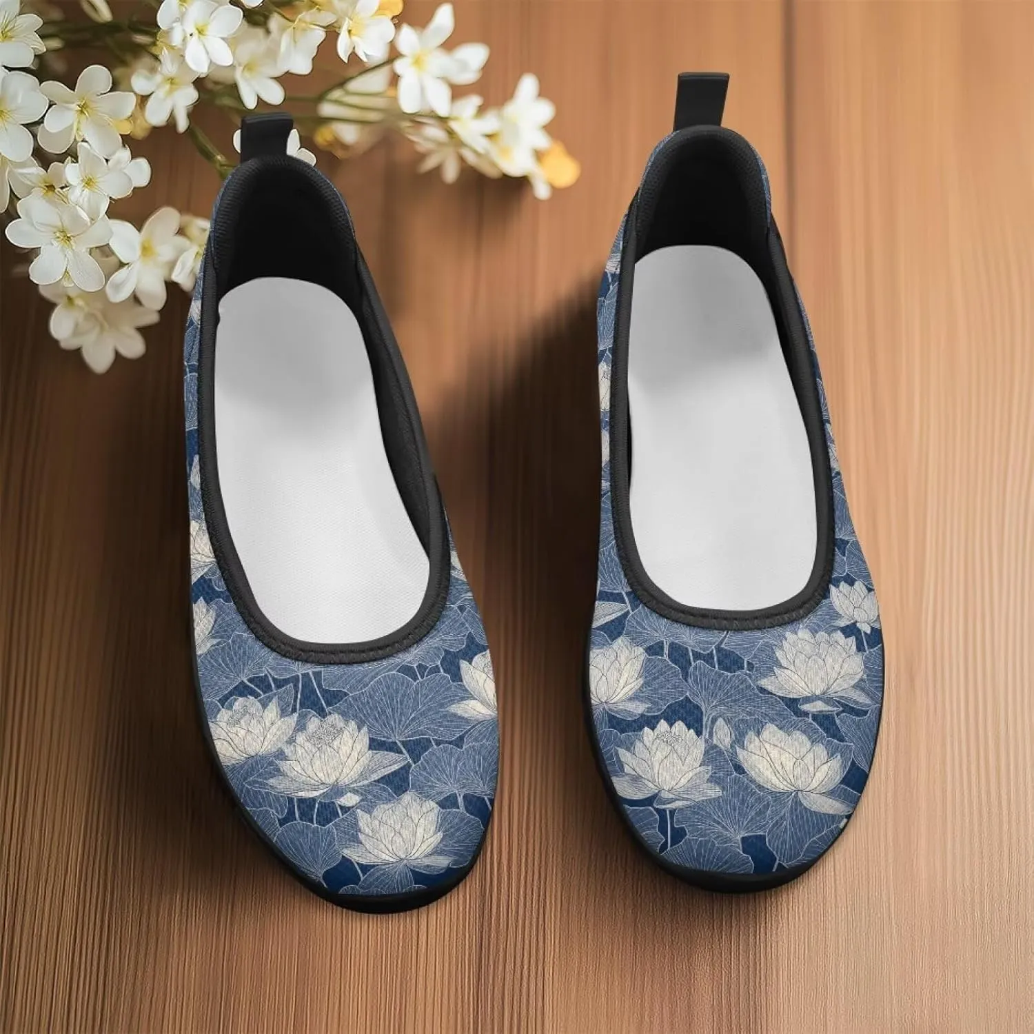 Casual Shoes for Women Trendy Slip On Sneakers Round Toe Flats for Women