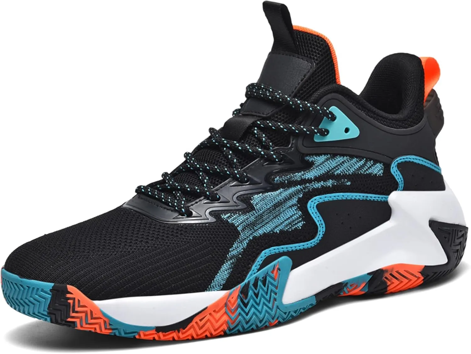 CJSPORX Men's Basketball Shoes Breathable Non-Slip Sneakers Fashionable Sports
