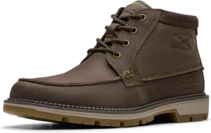 Clarks Mens Maplewalk Moc Lace-Up Leather Chukka Boots
