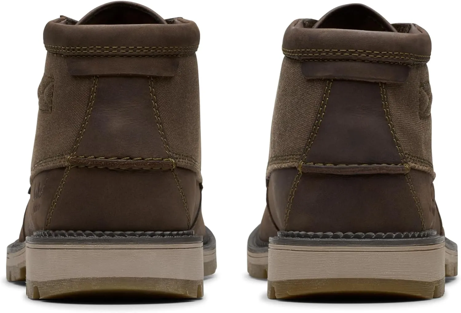 Clarks Mens Maplewalk Moc Lace-Up Leather Chukka Boots