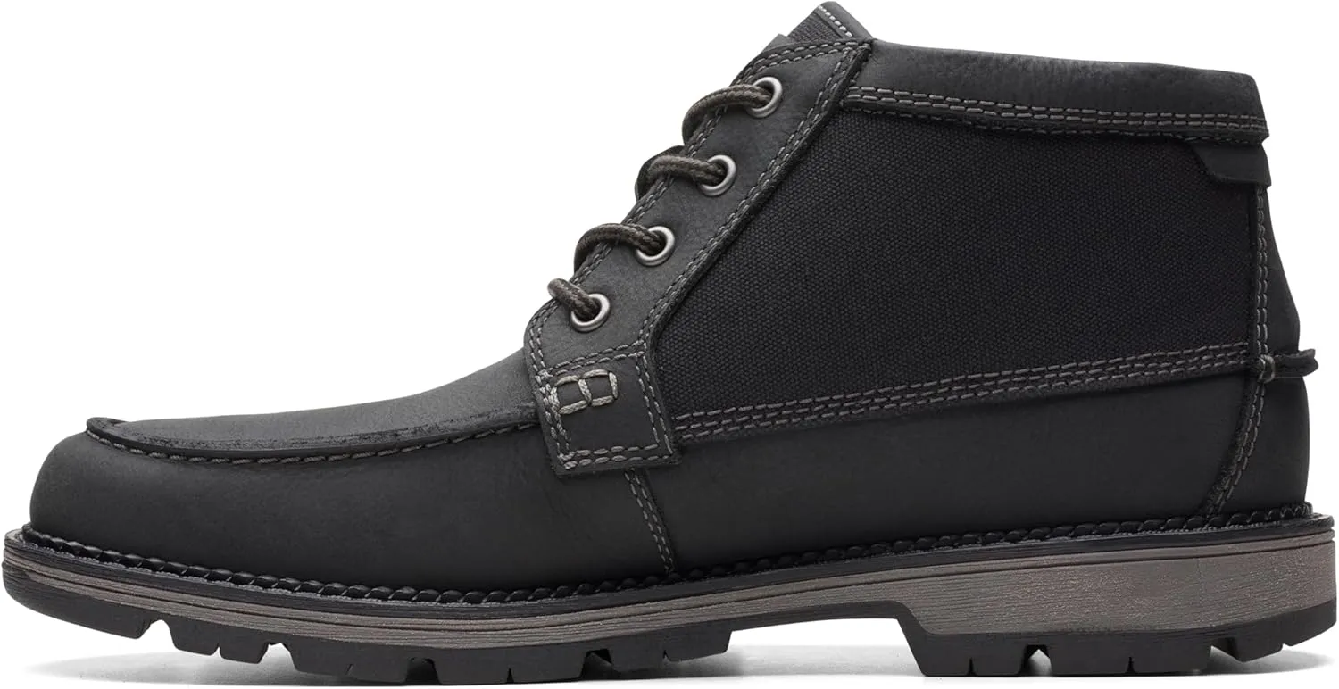 Clarks Mens MAPLEWALK MOC Padded Insole Leather Chukka Boots