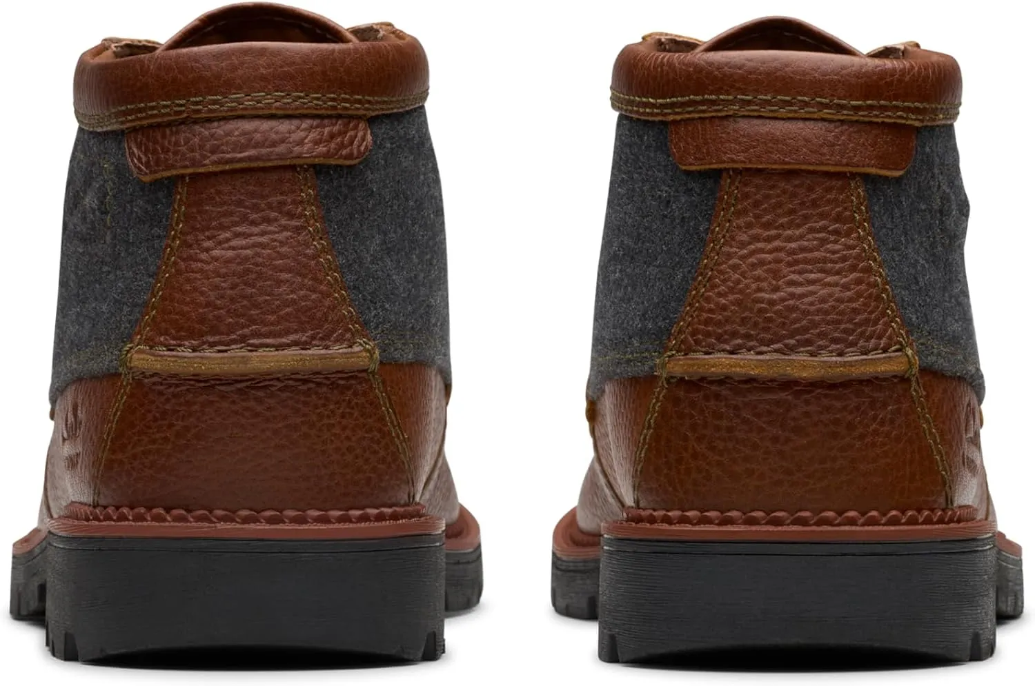 Clarks Mens MAPLEWALK MOC Padded Insole Leather Chukka Boots