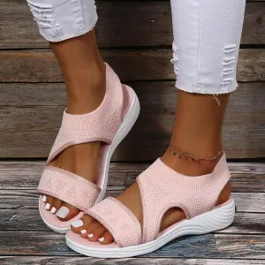 Comfortable Walking Sandals for Women,Orthopedic Sandals for Women Arch Support Hiking Sandals Casual Open Toe Sport Sandals Lightweight Athletic Sandals with Hook and Loop Straps for Beach Vacation