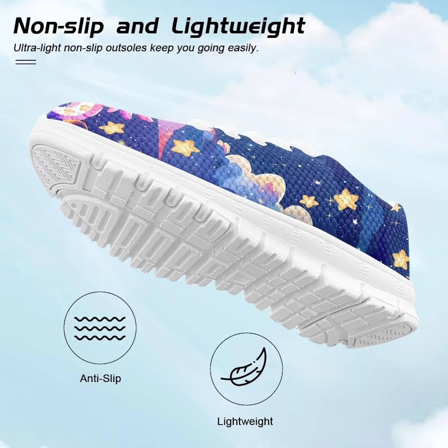 Cute Axolotl Girls Running Shoes Trendy Sneakers for Kids Athletic Shoes