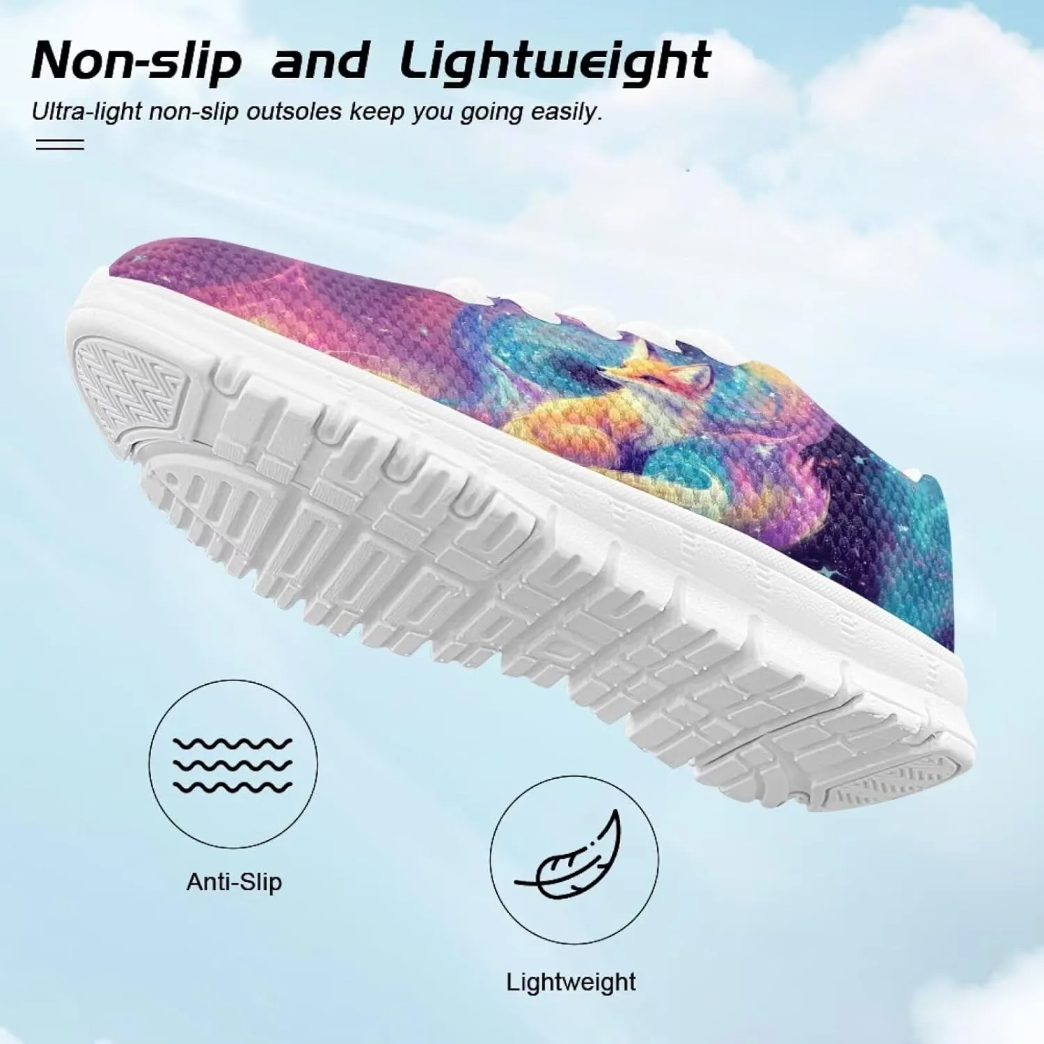 Cute Axolotl Girls Running Shoes Trendy Sneakers for Kids Athletic Shoes