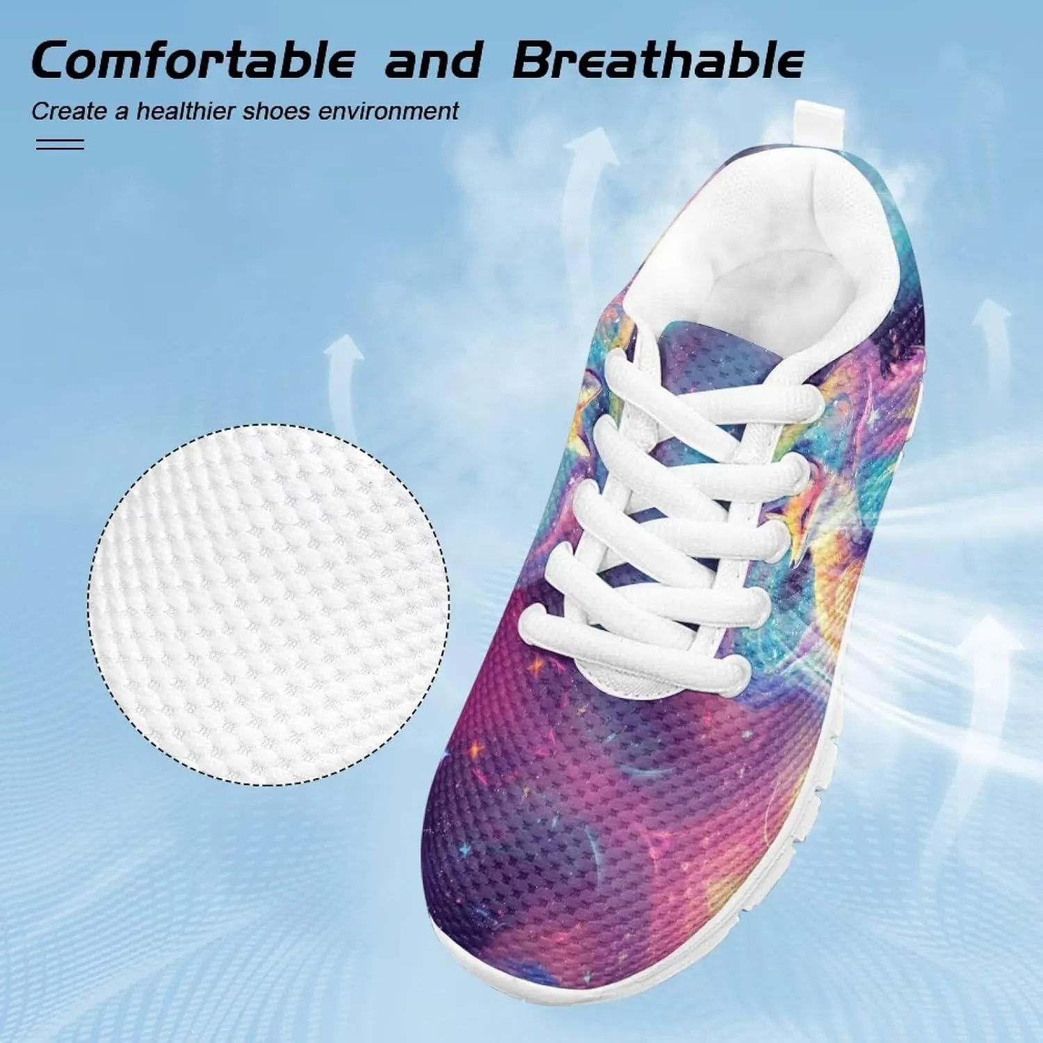 Cute Axolotl Girls Running Shoes Trendy Sneakers for Kids Athletic Shoes
