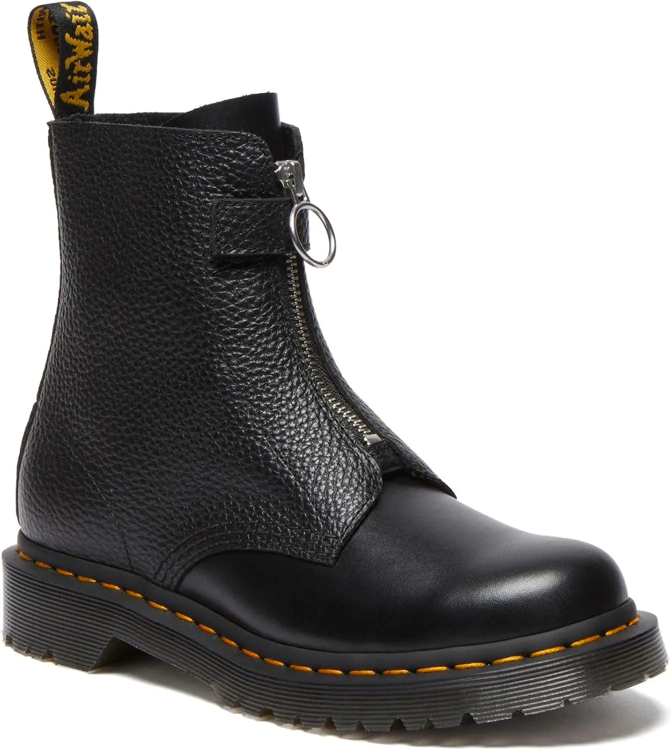 Dr. Martens Women's 1460 Pascal Front Zip Leather Boots Combat
