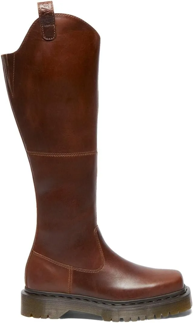 Dr. Martens Women's Amaayah Hi Leather Bex Riding Boots Knee High