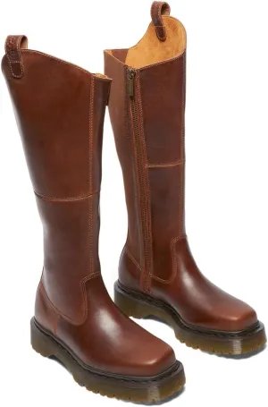 Dr. Martens Women's Amaayah Hi Leather Bex Riding Boots Knee High