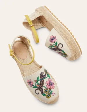 Flatform Espadrilles-Multi, Exotic Paradise