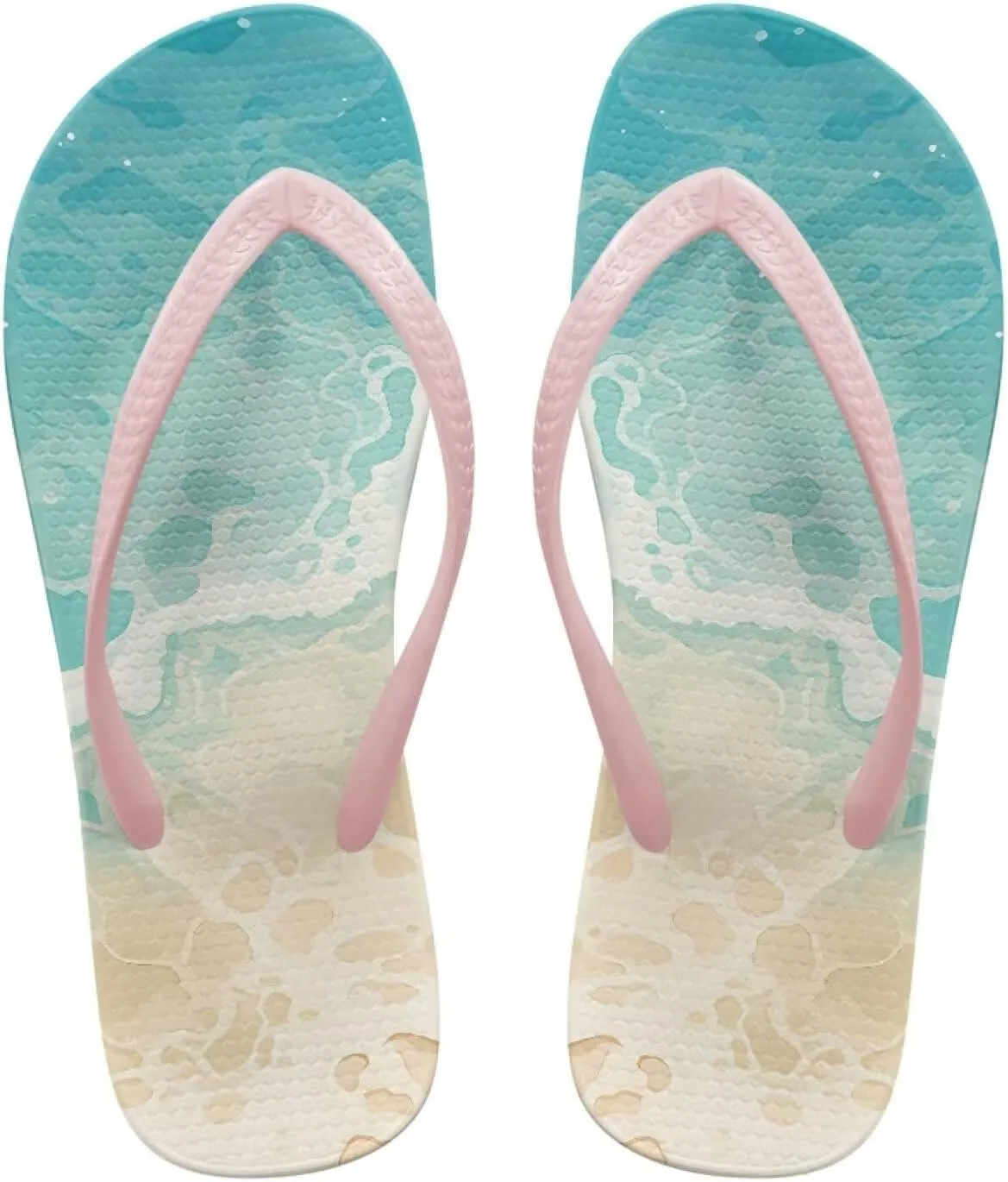 Flip Flops for Women Comfortable Summer Beach Walking Thong Cushion Sandals Slip On Indoor Shower Outdoor