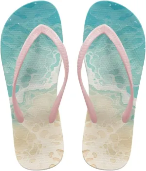 Flip Flops for Women Comfortable Summer Beach Walking Thong Cushion Sandals Slip On Indoor Shower Outdoor