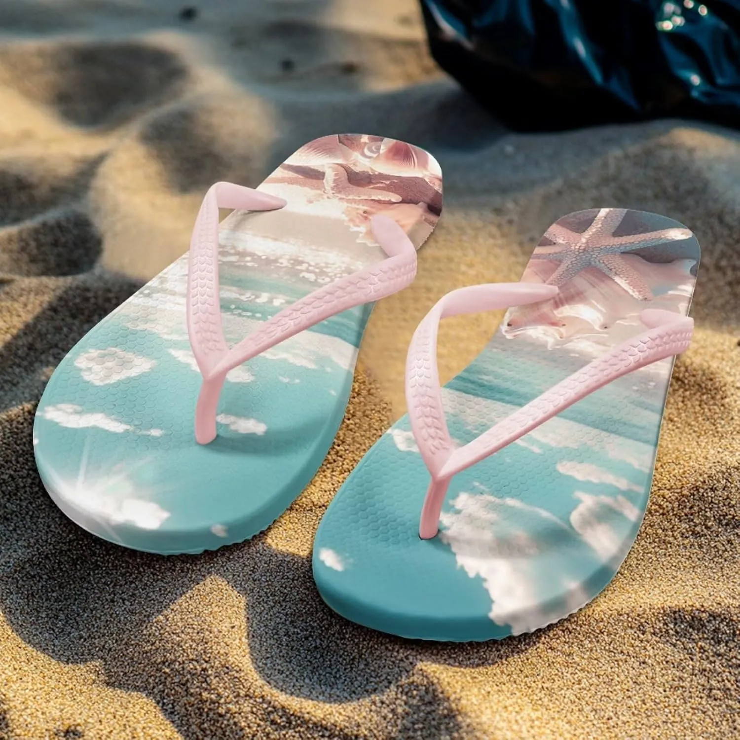 Flip Flops for Women Slip on Walking Thong Sandals Arch Support Beach Pool Slide Slippers
