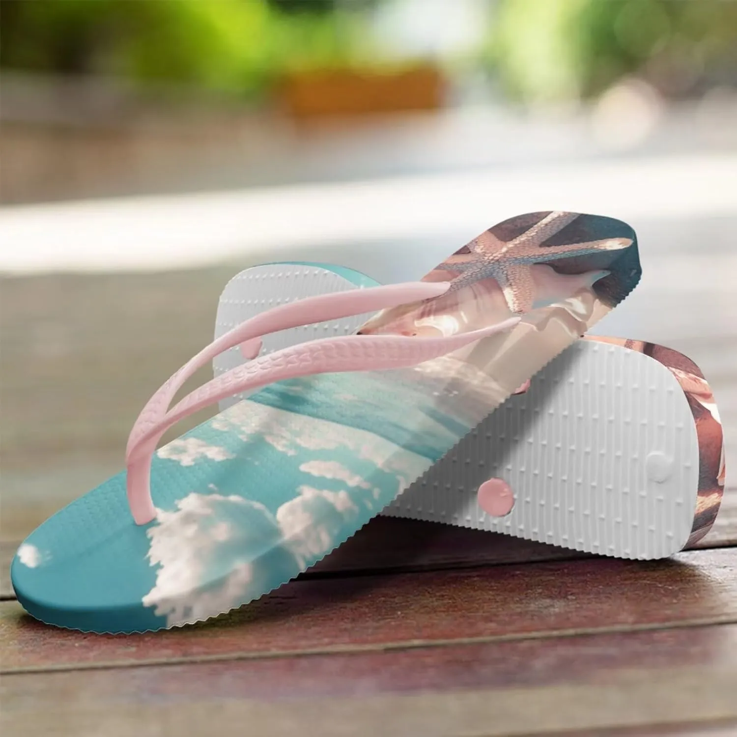 Flip Flops for Women Slip on Walking Thong Sandals Arch Support Beach Pool Slide Slippers