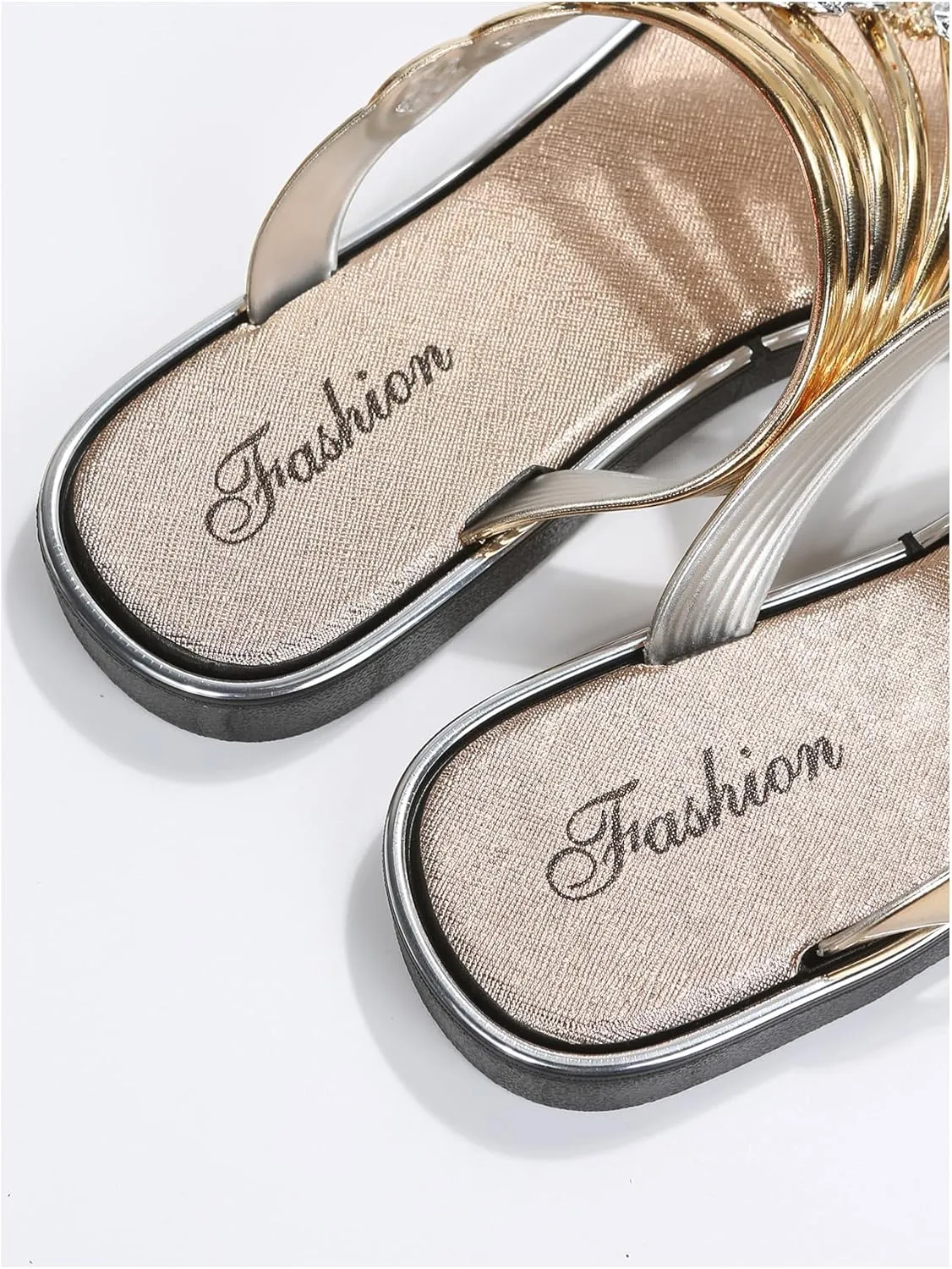 Floerns Women's Flat Sandals Flip Flop Sandals Summer Slip on Dressy Thong Sandal