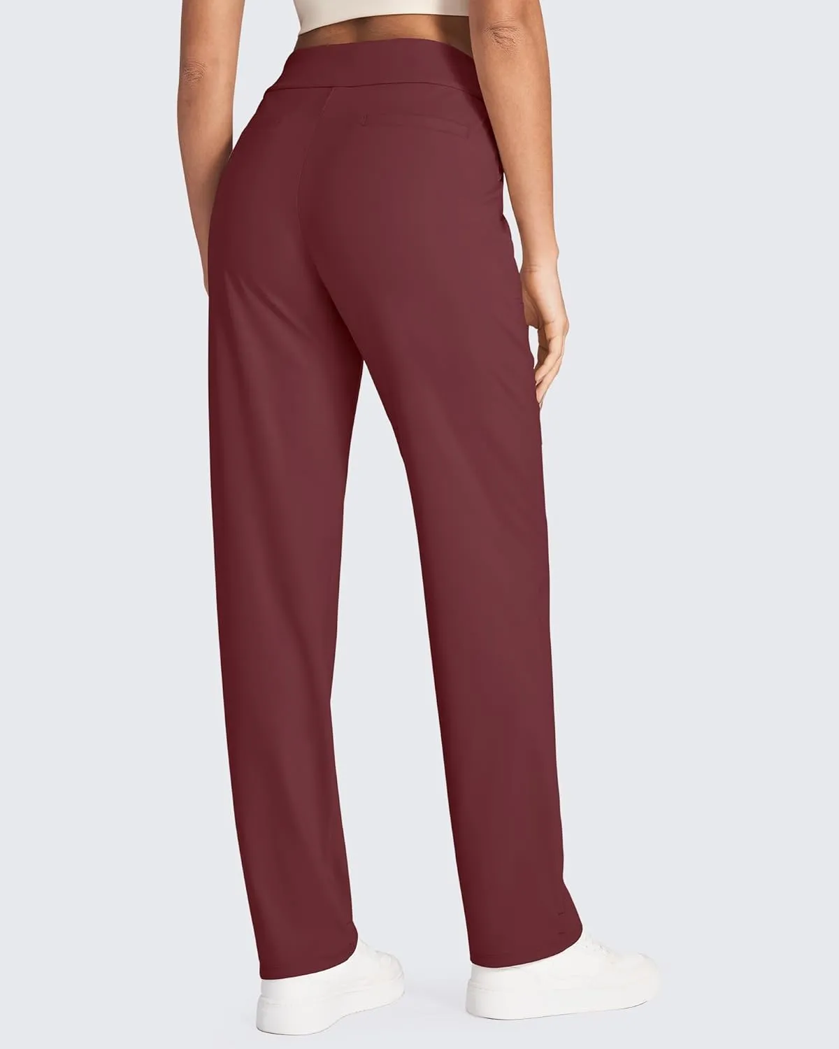 G4Free ShiftReady Yoga Pants Women High Waist Dress Work Pants with Pockets Wide Leg Business Casual Trousers 28"/30"/32"