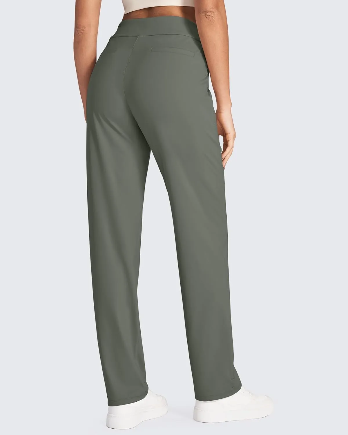 G4Free ShiftReady Yoga Pants Women High Waist Dress Work Pants with Pockets Wide Leg Business Casual Trousers 28"/30"/32"