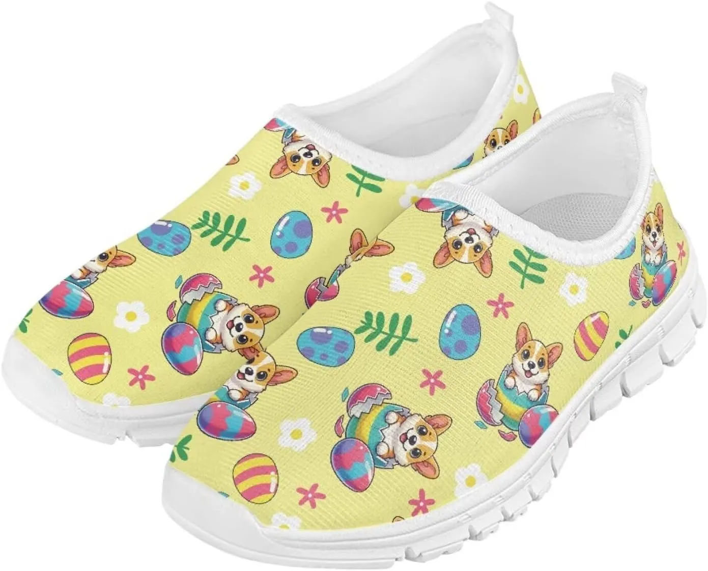 Girls Eater Bunny Shoes Cute Kids Running Shoes Trendy Slip On Sneakers