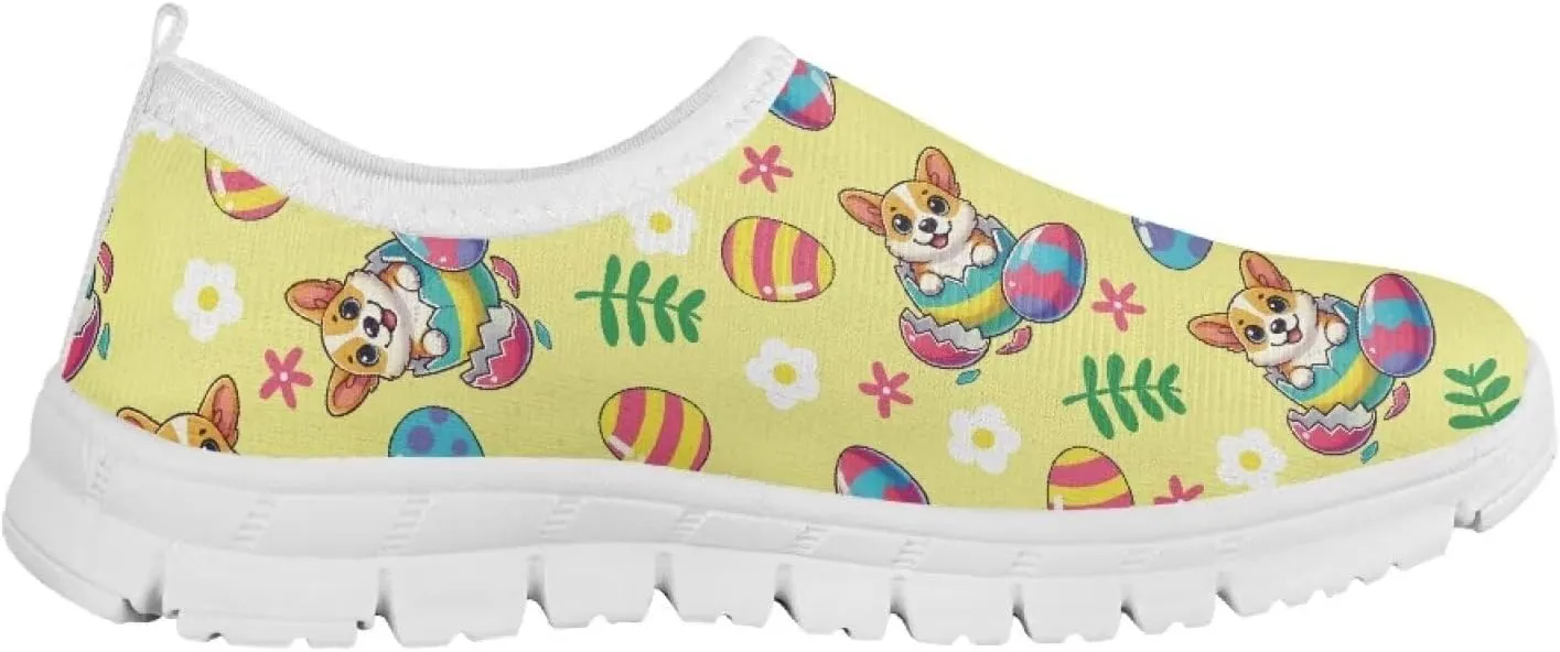 Girls Eater Bunny Shoes Cute Kids Running Shoes Trendy Slip On Sneakers
