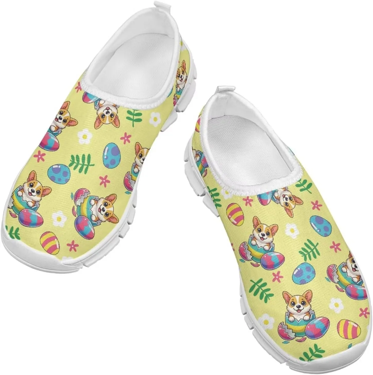 Girls Eater Bunny Shoes Cute Kids Running Shoes Trendy Slip On Sneakers