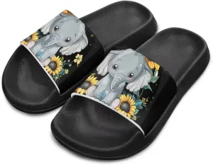 Girls Slide Sandals Non Slip Summer House Slippers Kids Open Toe Beach Slides Stylish Kids Shower Shoes