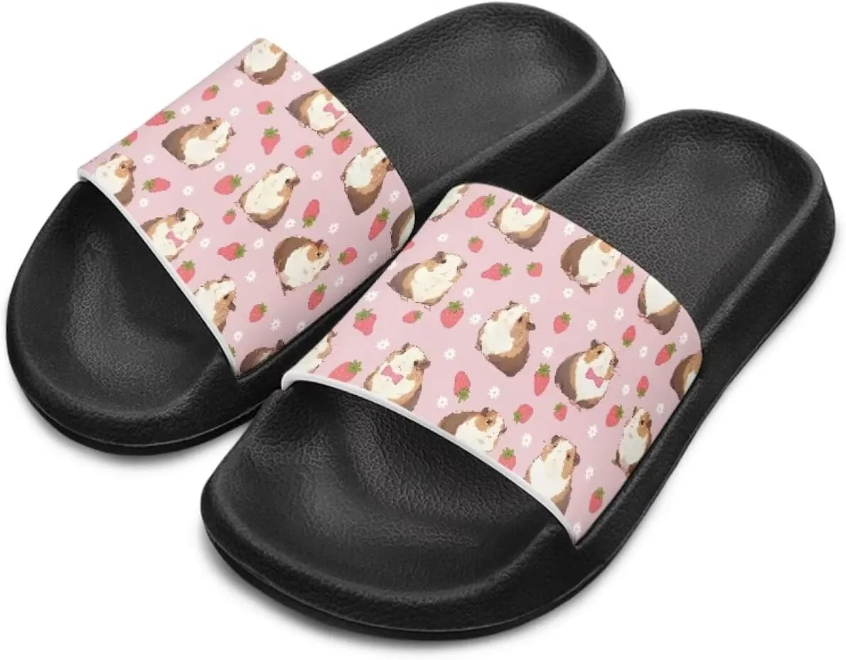 Girls Slide Sandals Summer Shoes for Kids Open Toe Beach Slides Lightweight Non Slip Shower Slippers