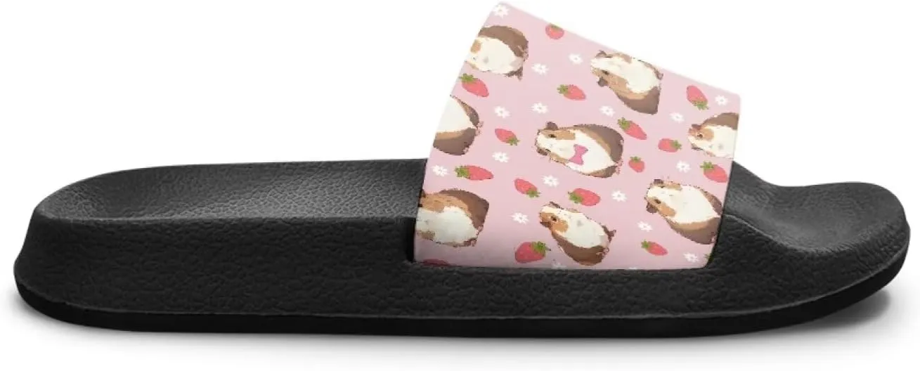 Girls Slide Sandals Summer Shoes for Kids Open Toe Beach Slides Lightweight Non Slip Shower Slippers